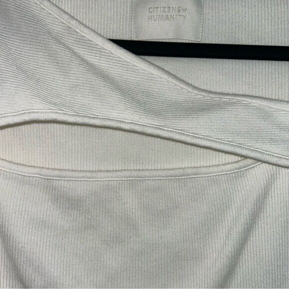 Citizens of Humanity Long Sleeve Ribbed Cut Out Knit Top - Picture 7 of 8